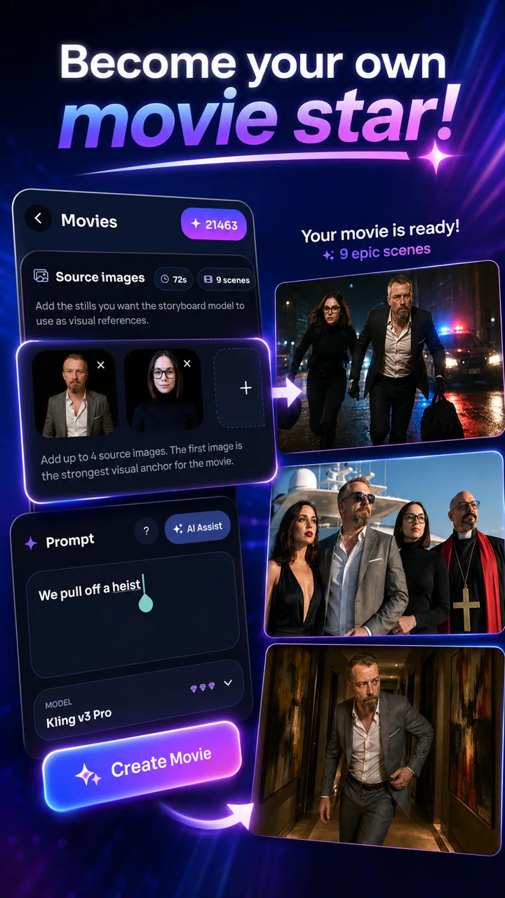 TrixyAI movies workflow preview